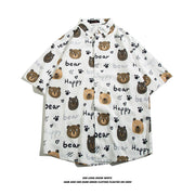 Fashionable Hawaiian Ice Silk Inch Shirt Man