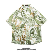 Fashionable Hawaiian Ice Silk Inch Shirt Man
