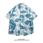 Fashionable Hawaiian Ice Silk Inch Shirt Man