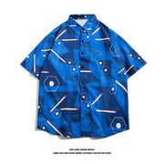 Fashionable Hawaiian Ice Silk Inch Shirt Man