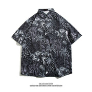 Fashionable Hawaiian Ice Silk Inch Shirt Man