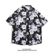 Fashionable Hawaiian Ice Silk Inch Shirt Man