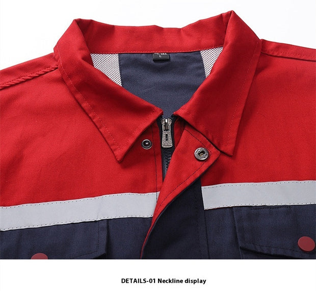 Summer Cooling Jacket With Reflective Stripe Cooling And Heatstroke Prevention Air Conditioning Clothes